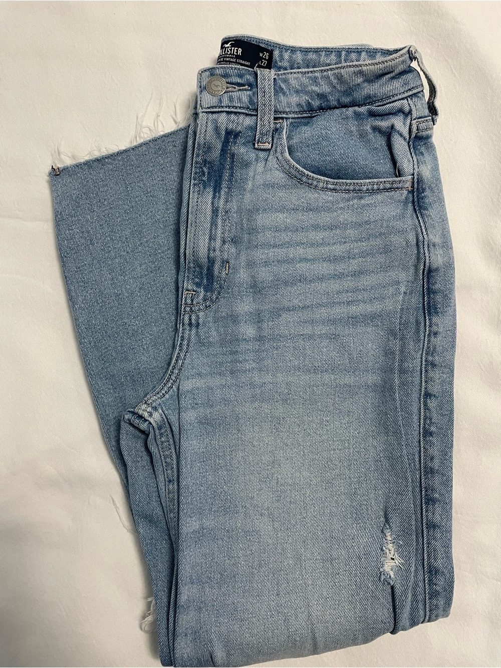 Hollister Washed Light Blue High-Rise Jeans